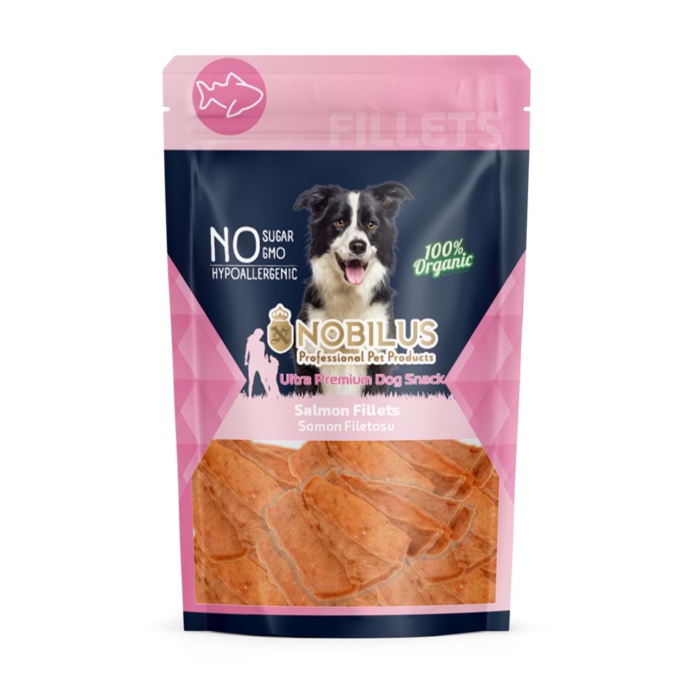 Nobilus Yumuşak Somon Fileto Köpek Ödülü 80Gr