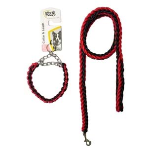 ALLY PAWS COLLAR & LEASH (S) 1,5CMX120CM