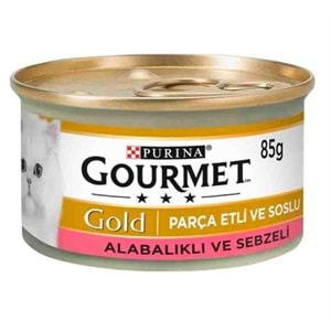 Gourmet Gold Parça Etli Alabalık Ve Sebzeli Kedi Konservesi 85 Gr