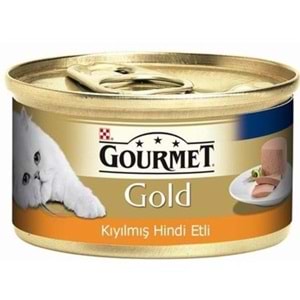 Gourmet Gold Kıyılmış Hindili Kedi Konservesi 85 Gr