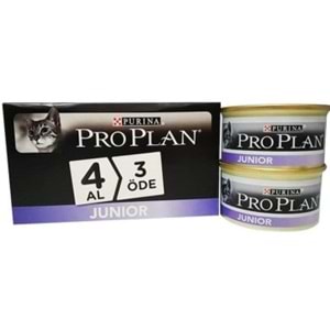 Pro Plan Junior Tavuklu Yavru Kedi Konserve 4 Al 3 Öde