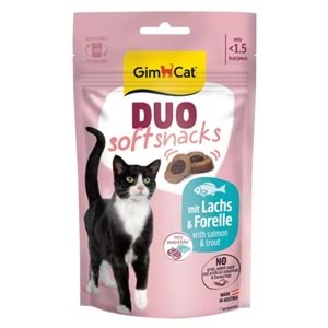 GimCat Duo Soft Snacks with Salmon & Trout Kedi Ödülü 50 Gr