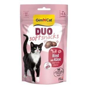 GimCat Duo Soft Snacks Beef with Cheese Kedi Ödülü 50 Gr