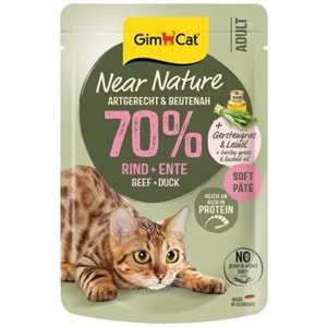 Gimcat Near Nature Sığır Etli&Ördekli 85 Gr