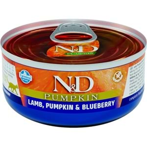 N&D Pumpkın Kedi Konserve Kuzu, Balkabağı&Yaban Mersini 70 gr
