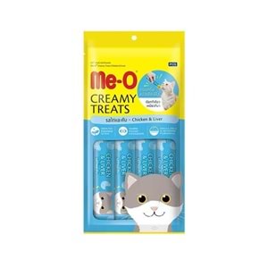 Meo Kremalı Tavuklu Ve Ciğerli Krema Kedi Ödülü 4x15 Gr