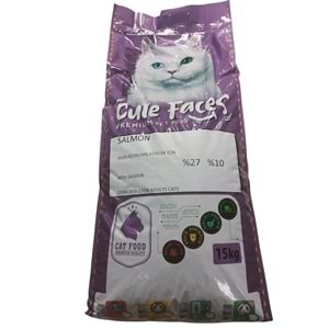 Cute Faces Adult Cat Sterilized 27/10 Salmon 15 Kg