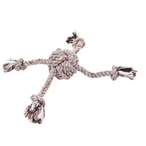 Pet Ing Halat İpli Kahverengi Köpek Oyuncağı 8X32cm