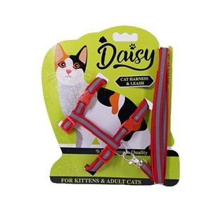 Daisy Reflektörlü Kedi Takım Bel Tasması