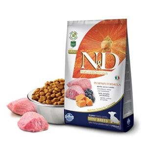 N&D Pumpkın, Kuzu & Yaban Mersini Puppy Mını 7 Kg