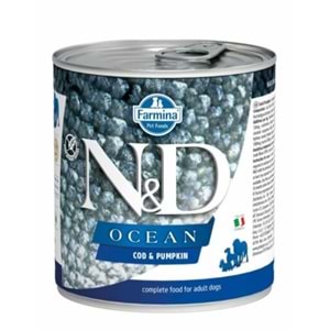 N&D Ocean Codfısh & Pumpkın - Morina Balığı & Balkabağı Köpek Konserve 285 Gr