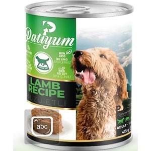 Patiyum Pate Kuzu Etli Yetişkin Köpek Konservesi 400 Gr