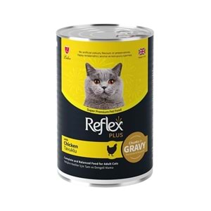 Reflex Plus Sos İçinde Et Parçacıklı Tavuklu Yetişkin Kedi Maması 400 G