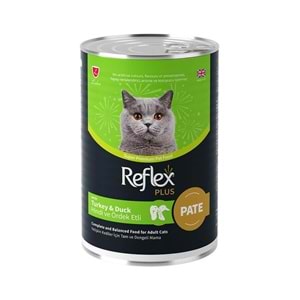 Reflex Plus Pate İçinde Et Parçacıklı Hindi Ve Ördek Etli Yetişkin Kedi Maması 400 G