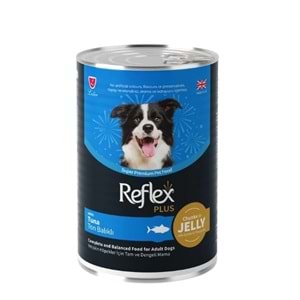 Reflex Plus Jöle İçinde Et Parçacıklı Ton Balıklı Yetişkin Köpek Maması 400