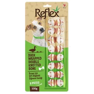 Reflex Ördek Etli Çift Düğümlü Kemik 8li 100 gr