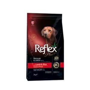 Reflex Plus Dog Medium & Large Senior 3 Kg Lamb