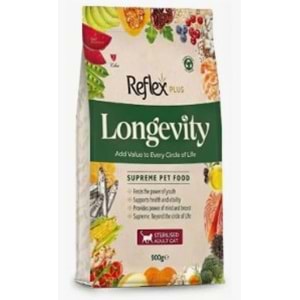 Reflex Plus Longevıty Kısırlaştırılmış Yetişkin Kedi Maması 900 G
