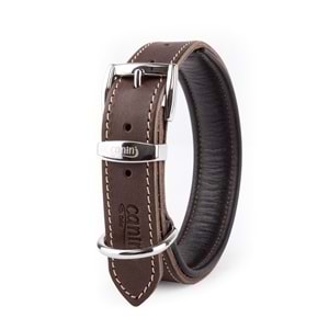 Canini Yağlı Deri Siyah Köpek Tasması 4 Cm 54-64 Cm XL