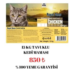 Royal Dees kedi Maması Tavuklu 15 Kg