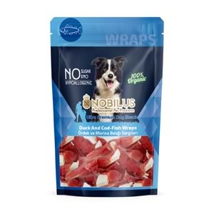 Nobilus Ördek Ve Morina Balığı Sargısı Köpek Ödülü 80Gr
