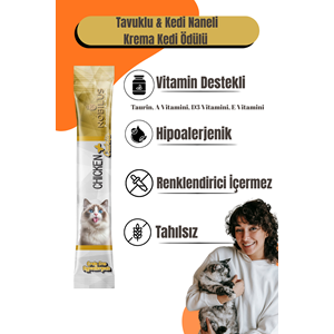 Nobılus Tavuk Ve Kedi Naneli Kedi Krema Ödülü 5X15G