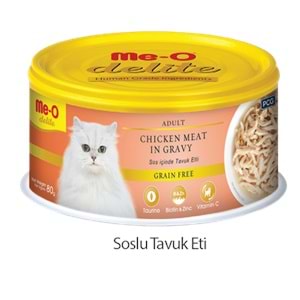 ME-O DELITE TAVUK ETLİ KEDİ KONSERVE 80GR