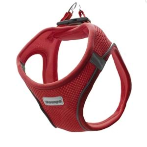 Zampa Air Mesh Kedi Köpek Göğüs Tasma XL Kırmızı