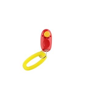 Zampa Askılı Köpek Eğitim Clickeri 6x3cm, Kırmızı