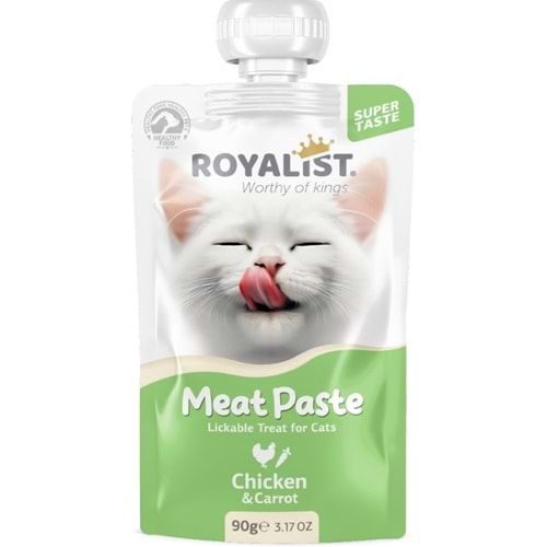 Royalıst Meat Paste Cat Chicken & Carrot 90 Gr