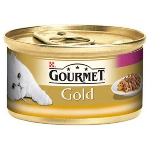 Gourmet Gold Ördek Ve Hindi Parça Etli Kedi Konservesi 85 Gr