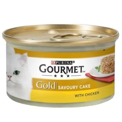 Gourmet Gold Kıyılmış Tavuklu Yetişkin Kedi Konservesi 85 Gr