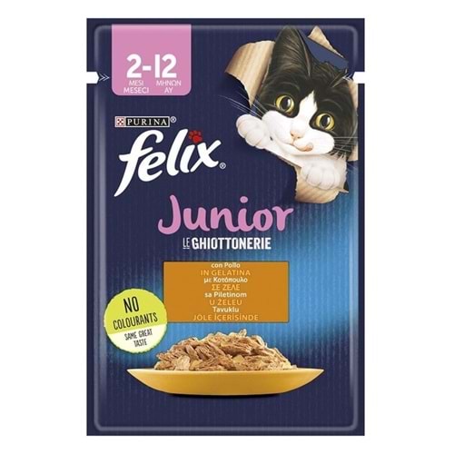 Felix Tavuklu Yaş Yavru Kedi Maması 85 Gr