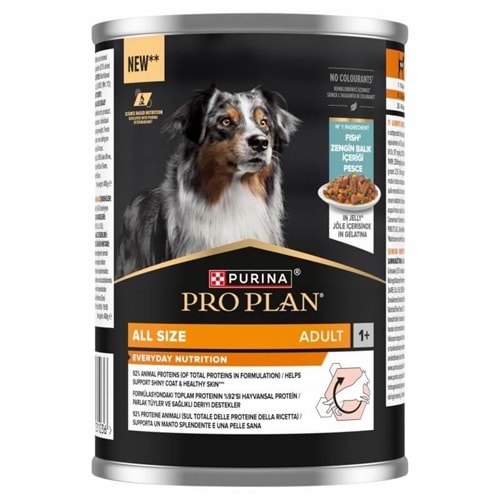 Pro Plan Jöle İçinde Balıklı Yetişkin Köpek Konservesi 400 gr