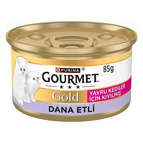 Gourmet Kitten Gold Kıyılmış Dana Etli Yavru Kedi Maması 85 Gr