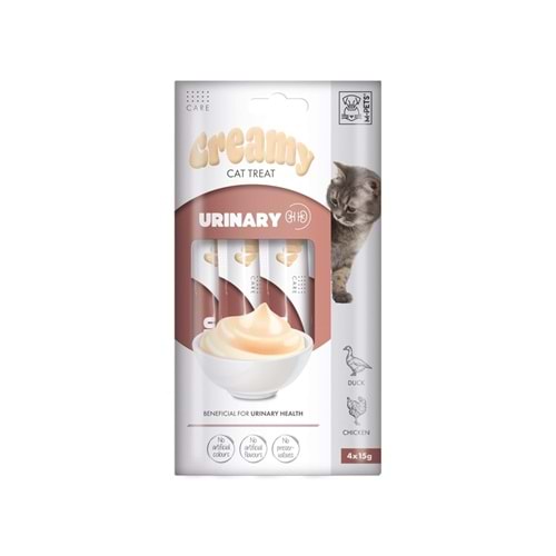 M-PETS URINARY FONKSİYONEL CREAMY KEDİ ÖDÜLÜ 4X15GR