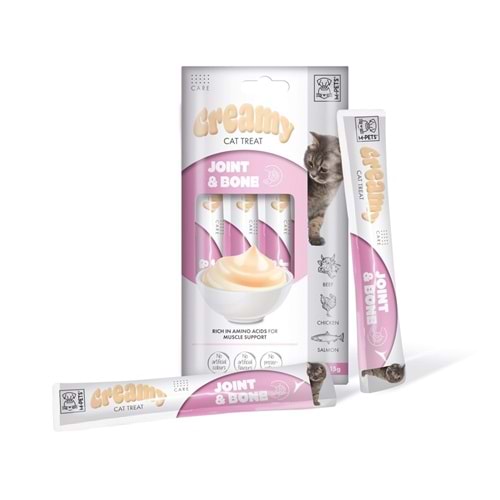 M-PETS JOINT & BONE FONKSİYONEL CREAMY KEDİ ÖDÜLÜ 4X15GR
