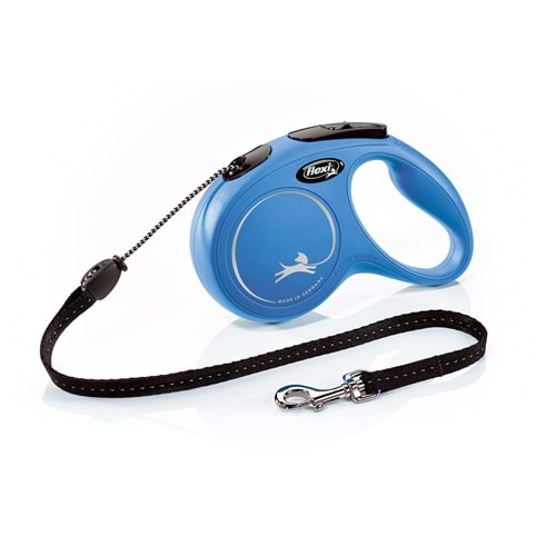 Flexi New Classic M Beden Mavi 5MT İpli Tasma