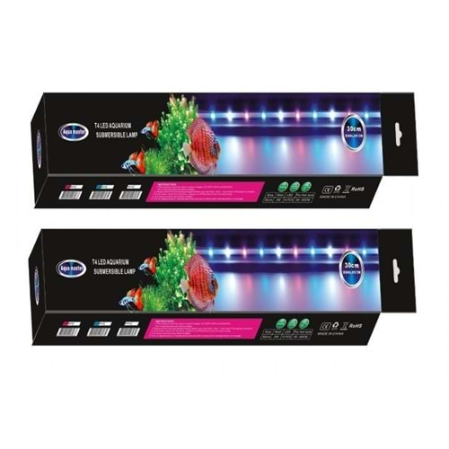 Aqua Master Su İçi Led Lamba 30cm Beyaz+Pembe