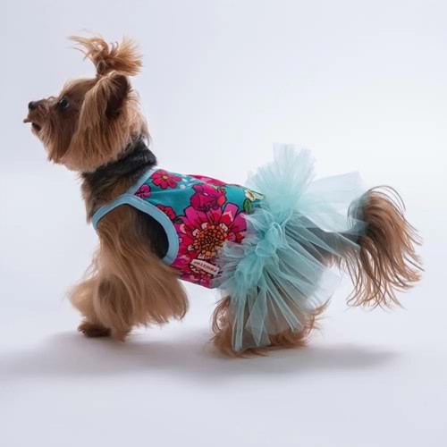 Pawstar Yeşil Wildflowers Elbise