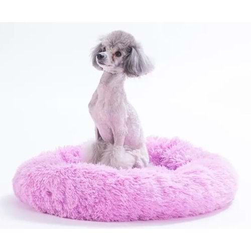 Lila Donut Kedi Köpek Yatağı-S