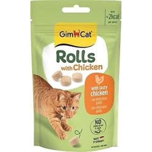 Gimcat Kedi Ödül Tablet Rolls With Duck 50 Gr