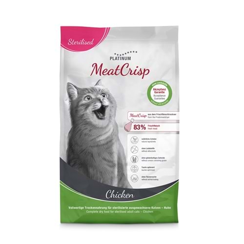 Platinum MeatCrisp Tavuklu Kısır Kedi Maması 3kg