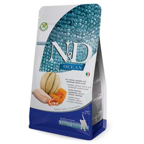 N&D Ocean Morina, Balkabağı Karides&Kavun Kıtten 5 Kg