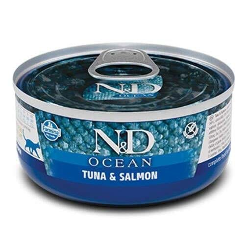 N&D Ocean Ton Balığı & Somon Kedi Konserve 70 Gr