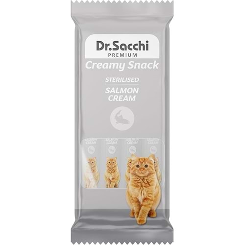 Dr.Sacchi Kedi Ödül Sıvı Steril Salmon 4 lü
