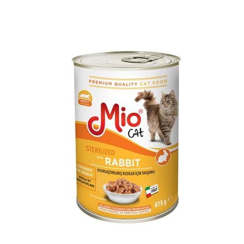 Mio 415 gr Kedi - Sterilize/Tavşanlı