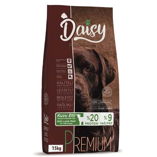 Daisy Premium Kuzu Etli Yetişkin Köpek Maması 15 Kg