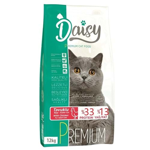 Daısy Adult Cat Premıum 33/13 Sterılısed Chıcken 12 Kg