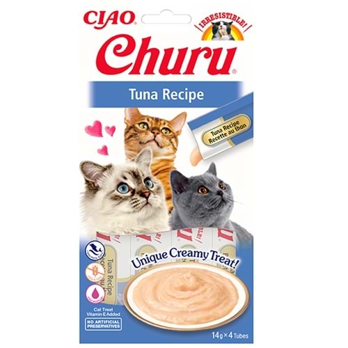 Churu Cream Ton Balıklı Kedi Ödül Kreması 4x14 GR.
